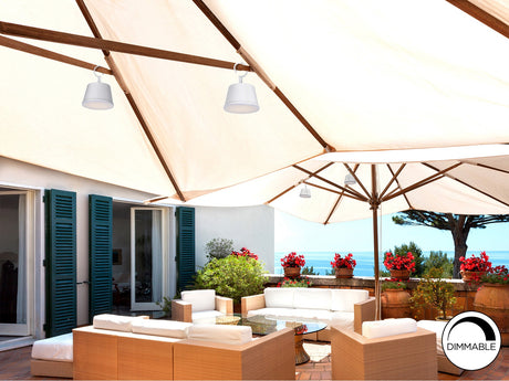 Lámpara de sobremesa Schuller Cuco LED blanco 3000K exterior IP54 34cm vista 2