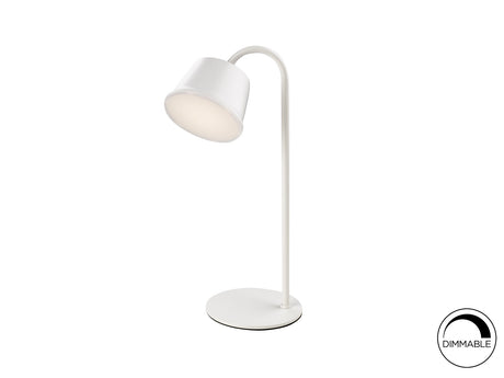 Lámpara de sobremesa Schuller Cuco LED blanco 3000K exterior IP54 34cm ambiente
