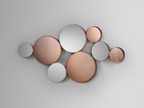 Espejo Schuller Malmo oro rosa vista 3