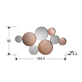 Espejo Schuller Malmo oro rosa dimensiones