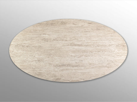 Mesa de centro Schuller Samara marrón y travertino 130x42cm vista 2