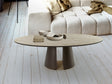Mesa de centro Schuller Samara marrón y travertino 130x42cm 498814