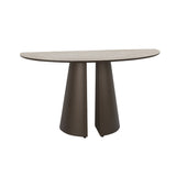 Consola Schuller Samara marrón y travertino 130x78cm ambiente