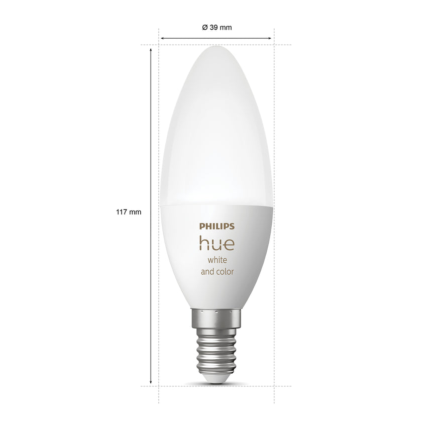 Philips Hue White and Color Ambiance Bombilla RGBW E14 5W 871951435671900 470lm - imagen 7