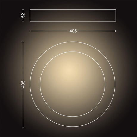 Philips Hue Plafón Adore plata White Ambiance 25W 6500K IP44 2900lm 34097800 - imagen 7