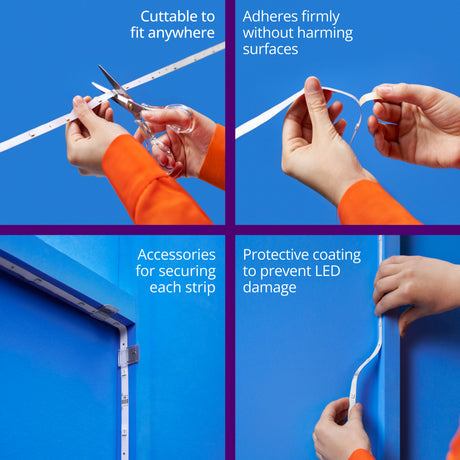 WiZ White and Color Ambiance Tira LED RGBW 6,5W 8720169078222 - imagen 5 | Philips