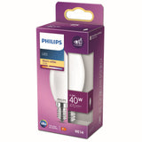 Bombilla de filamento Philips mate B35 40W E14 2700K 470lm 763398