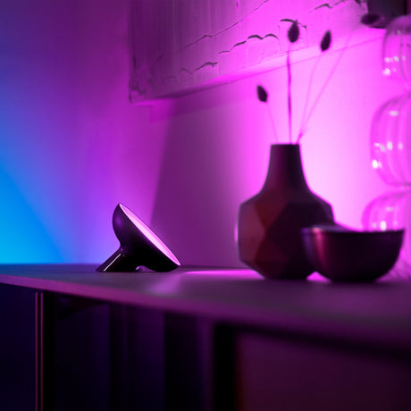 Philips Hue White and Color Ambiance Lámpara de mesa Bloom negro RGBW 7W 500lm 77112600 - imagen 4