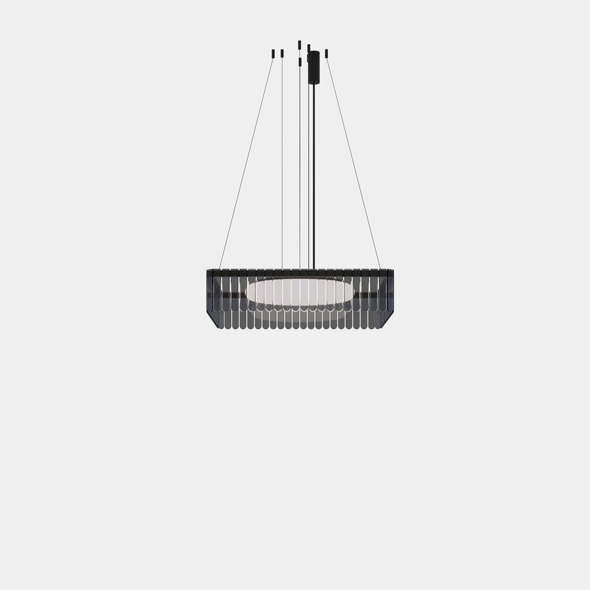 Lámpara de techo colgante LedsC4 Scarlett Square Pendant Individual x LED SQPI-B00-SB0000-OSV