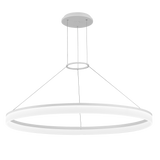 Lámpara de techo colgante LedsC4 Circ Round grande LED blanco matizado 3000K 00-3646-BW-M3