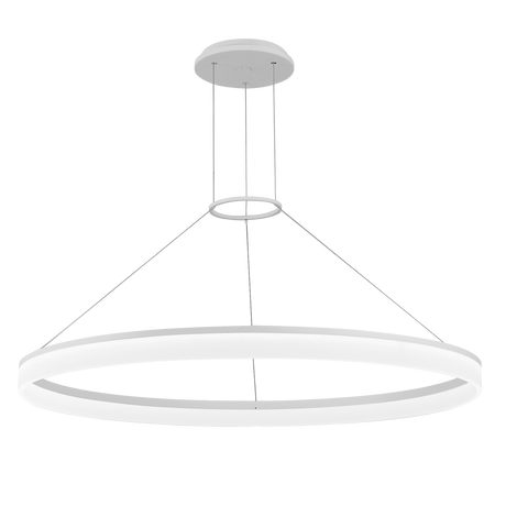 Lámpara de techo colgante LedsC4 Circ Round grande LED blanco matizado 3000K 00-3646-BW-M3