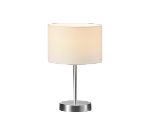 Lámpara de sobremesa Trio Hotel níquel mate 32cm 501100101