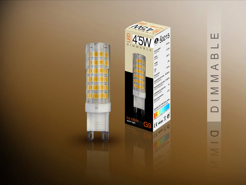 Bombilla LED Schuller G9 3000K regulable 50215