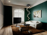 Schuller Zaria Large Pendant Ceiling Light 13 Lights Gold and Black D60 Dimmable 502368