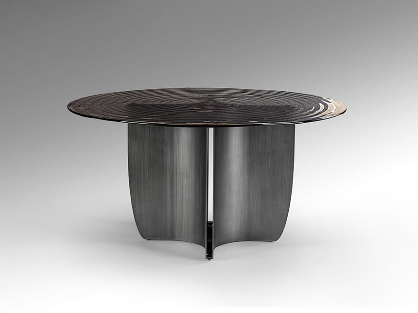 Mesa de comedor Schuller Night gris 75cm 503846