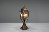 Baliza de exterior Trio Volturno LED antique rust 2700K IP44 47,5cm 505960128