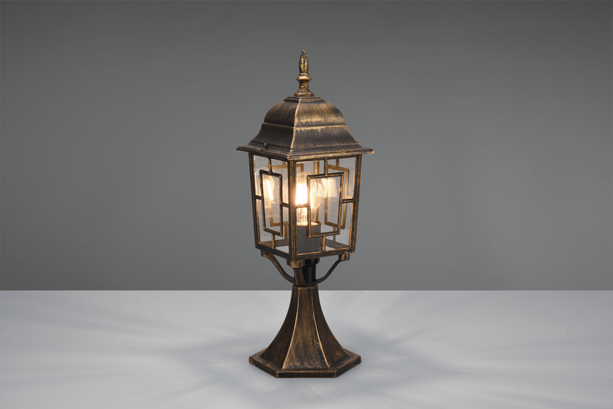 Baliza de exterior Trio Volturno LED antique rust 2700K IP44 47,5cm 505960128