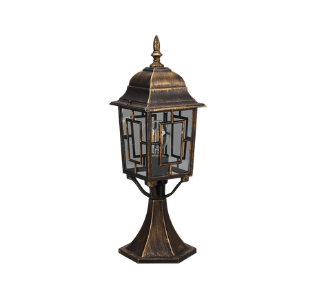 Baliza de exterior Trio Volturno LED antique rust 2700K IP44 47,5cm 505960128