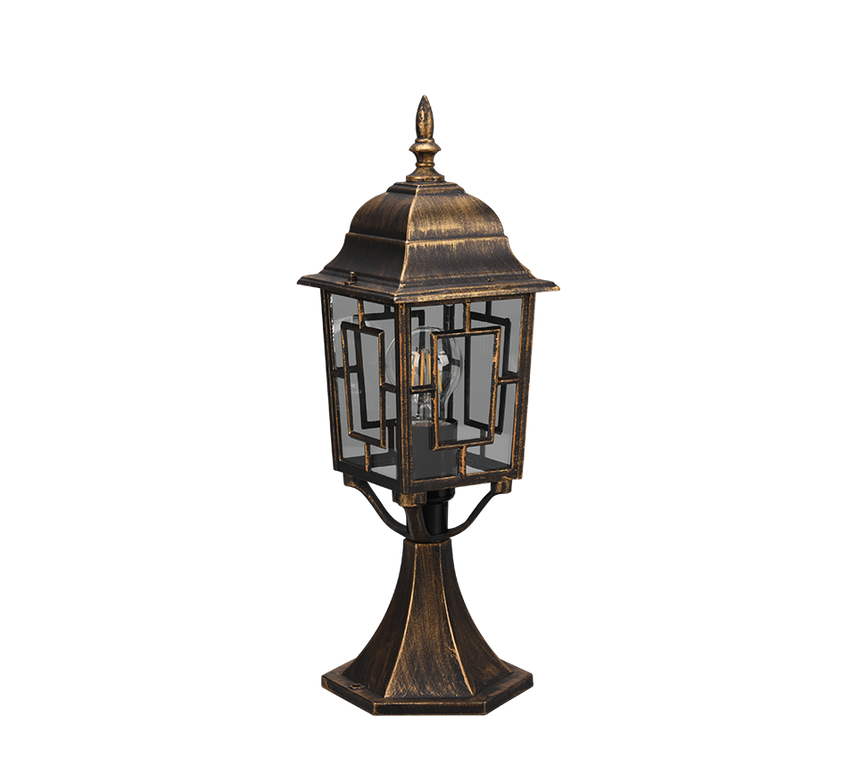 Baliza de exterior Trio Volturno LED antique rust 2700K IP44 47,5cm 505960128