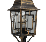 Baliza de exterior Trio Volturno LED antique rust 2700K IP44 47,5cm 505960128