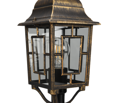 Baliza de exterior Trio Volturno LED antique rust 2700K IP44 47,5cm 505960128