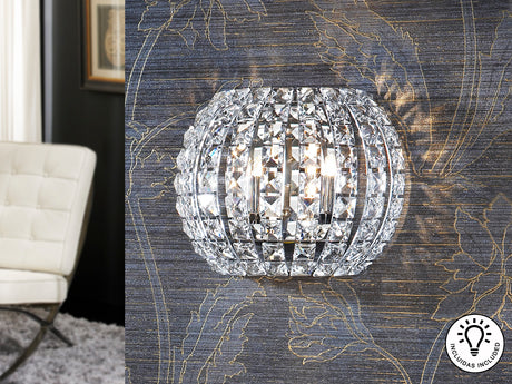 Lámpara aplique de pared Schuller Diamond 2 luces cromo - vista 2