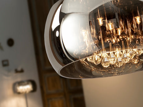 Lámpara de techo colgante Schuller Argos transparente y