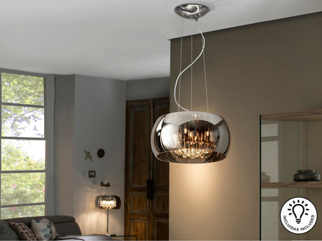 Lámpara de techo colgante Schuller Argos transparente y - ambiente