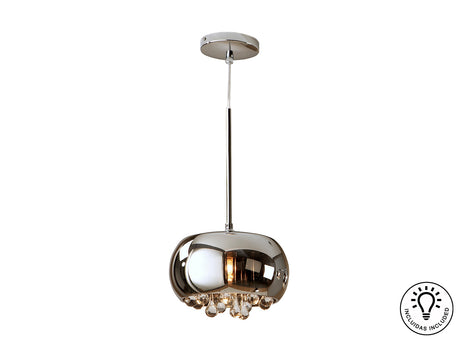 Lámpara de techo colgante Schuller Argos 1 luz cromo 50