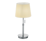 Lámpara de sobremesa grande Trio Lyon níquel mate 56cm 509100107