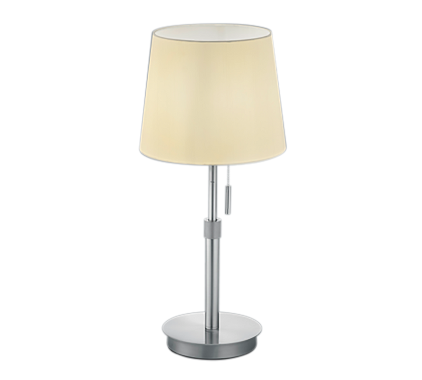 Lámpara de sobremesa grande Trio Lyon níquel mate 56cm 509100107