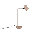 Lámpara de sobremesa Trio Marley LED marrón café 3000K 45cm 512400165