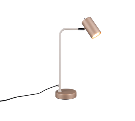 Lámpara de sobremesa Trio Marley LED marrón café 3000K 45cm 512400165
