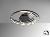 Plafón Schuller Danza LED negro 3000K Ø64cm vista 3