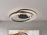 Plafón Schuller Danza LED negro 3000K Ø64cm 513061