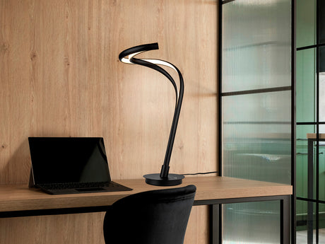 Lámpara de sobremesa Schuller Danza grande LED negro 3000K 53cm 513399