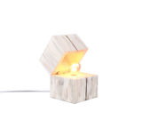 Lámpara de sobremesa Trio Treasure LED madera blanco 2700K 514110101