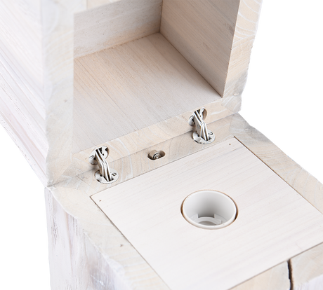 Lámpara de sobremesa Trio Treasure LED madera blanco 2700K 514110101 - vista 2