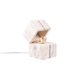 Lámpara de sobremesa Trio Treasure LED madera blanco 2700K 514110101 - vista 3