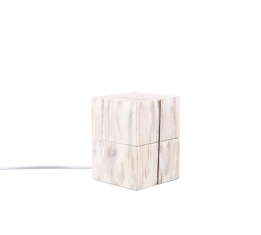 Lámpara de sobremesa Trio Treasure LED madera blanco 2700K 514110101 - vista 4