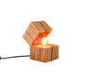 Lámpara de sobremesa Trio Treasure LED madera natural 2700K 514110130