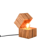 Lámpara de sobremesa Trio Treasure LED madera natural 2700K 514110130