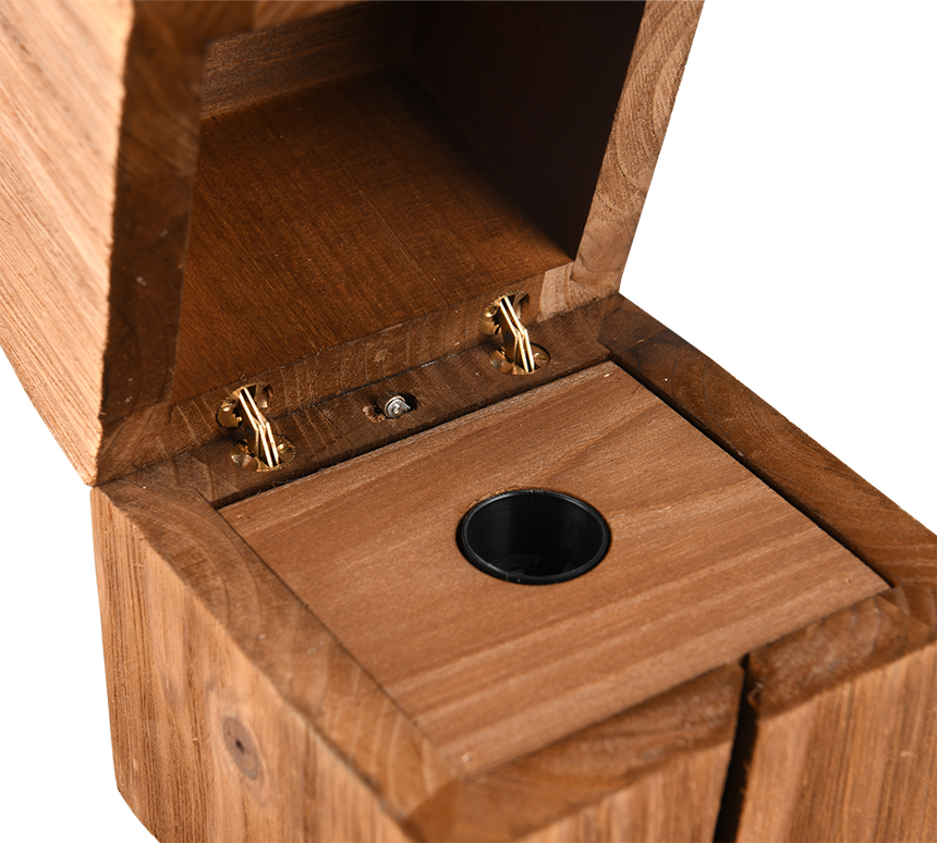 Lámpara de sobremesa Trio Treasure LED madera natural 2700K 514110130 - vista 2