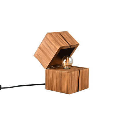 Lámpara de sobremesa Trio Treasure LED madera natural 2700K 514110130 - vista 3