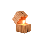 Lámpara de sobremesa Trio Treasure LED madera natural 2700K 514110130 - vista 5