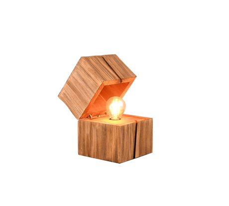 Lámpara de sobremesa Trio Treasure LED madera natural 2700K 514110130 - vista 5
