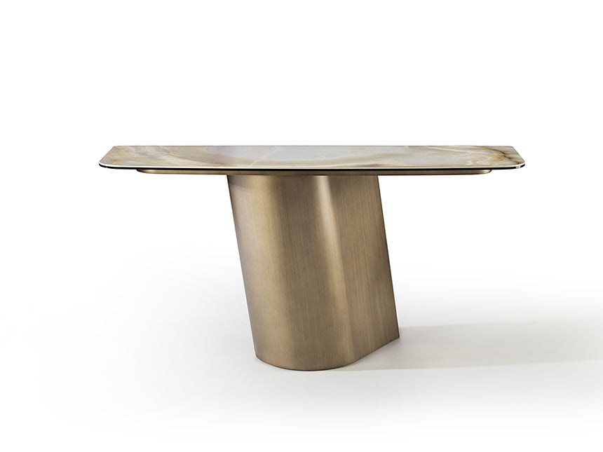 Consola Schuller Numa latón y mármol veta 150x75cm 514583