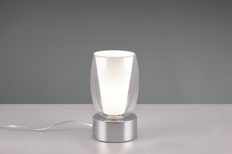Lámpara de sobremesa Trio Barret LED cromo táctil 3000K 517500106