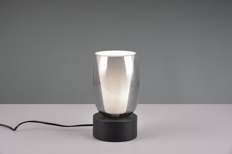 Lámpara de sobremesa Trio Barret LED negro mate táctil 3000K 517500154