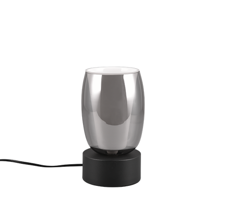 Lámpara de sobremesa Trio Barret LED negro mate táctil 3000K 517500154